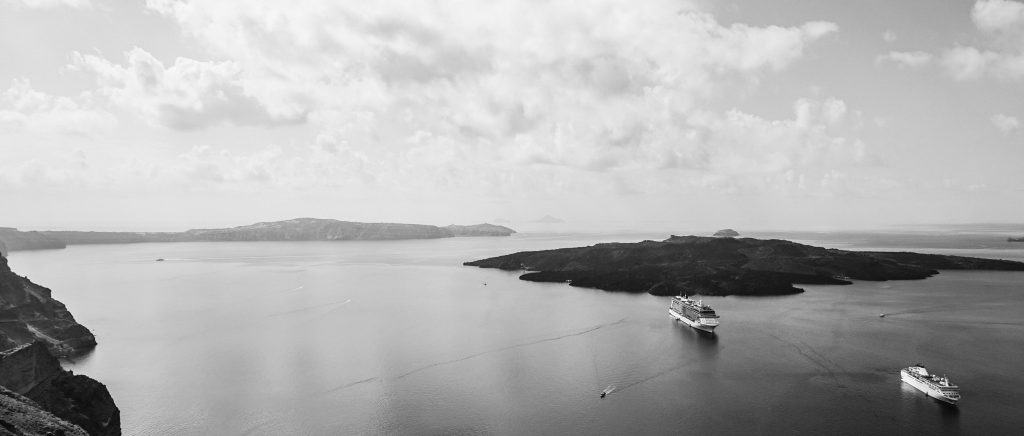 Ships in the caldera