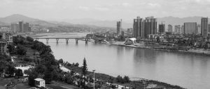 The Hanjiang river crosses Ankang from west to east